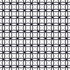 Geometric pattern from circles on a white background. Vector design.
