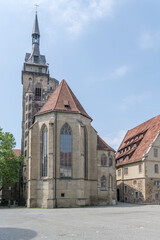 Stiftskirche church apse view, Stuttagrt, Germany