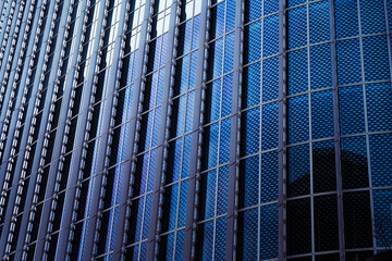 blue building windows