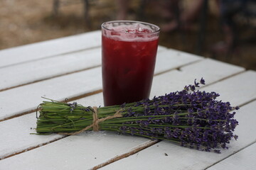 fresh juice in the garden