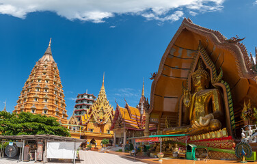 Panorama Landscape Kanchanaburi, ThailandTiger Cave Temple (Wat Tham Suea), Tha Muang District, Kanchanaburi,Thailand.