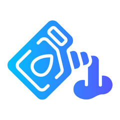 oil spill gradient icon