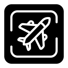 airport glyph icon