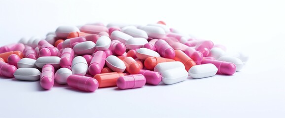 Obraz na płótnie Canvas close up of pills