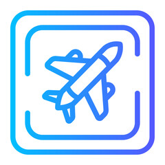 airport gradient icon