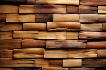 Bamboo Zen: Bamboo tiles creating a calming and natural atmosphere, types of tiles background, textures Generative AI