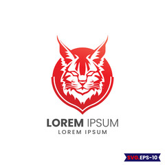 Cat logo.custom cat logo, Bobcat Vector illustration logo . Lynx cat vector silhouette isolated. Bobcat silhouette. Domestic cat breeds and hybrids collection isolated on white. Flat style set. 