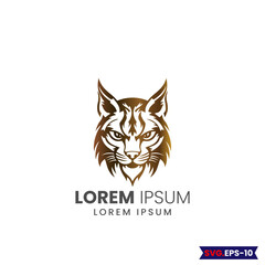 Cat logo.custom cat logo, Bobcat Vector illustration logo . Lynx cat vector silhouette isolated. Bobcat silhouette. Domestic cat breeds and hybrids collection isolated on white. Flat style set. 