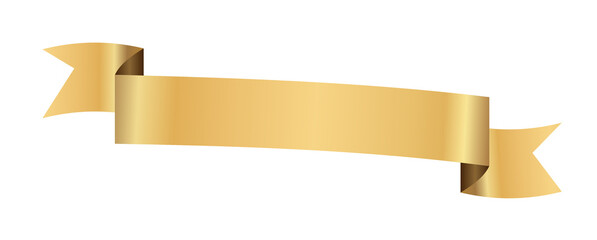 Gold Ribbon Banner