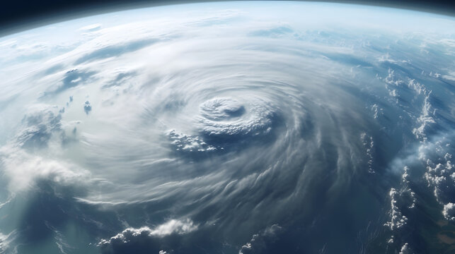 台風の衛星写真｜Satellite photo of typhoon.Generative AI