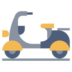 MOPED line icon,linear,outline,graphic,illustration