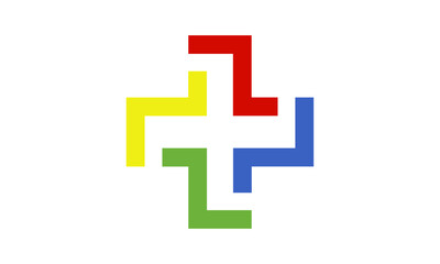 Medical logo, cross logo, medical center logo, health symbols