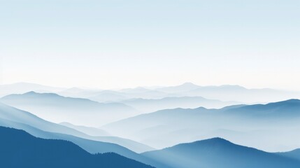 mountain landscape with clouds created by generative ai