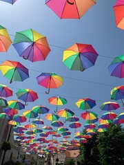 Fototapeta na wymiar Colourful umbrela background 