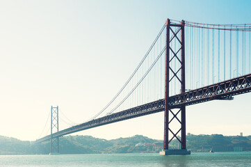 25th April Bridge in Lisbon, Portugal.