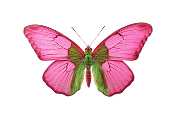 Beautiful butterfly isolated on white transparent background , PNG file , Created with Generative Ai Technology