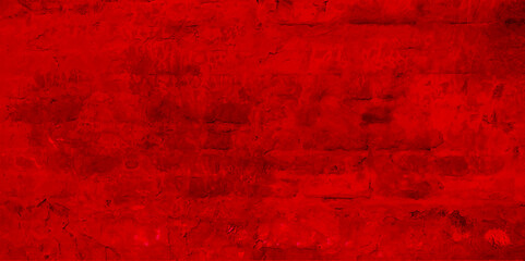 Vintage tone of red clay brick wall texture background. Red wall background The surface of the brick dark jagged. Abstract wall background.