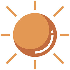 SUN line icon,linear,outline,graphic,illustration
