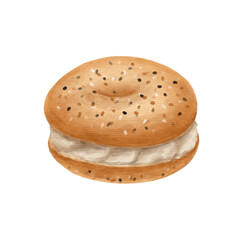 bagel illustration 