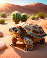 turtle in the desert