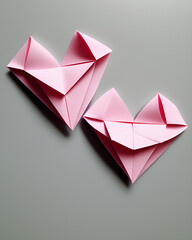 origami paper hearts