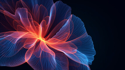 Obraz premium Symmetric Abstractions: Harmonious Fusion of Colorful Patterns, Geometric Shapes, and Graceful Figures in Black, White, and Vibrant Hues, Enhanced by Generative AI