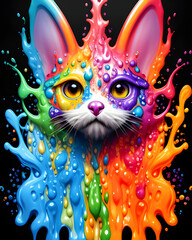 Splash Art Cat