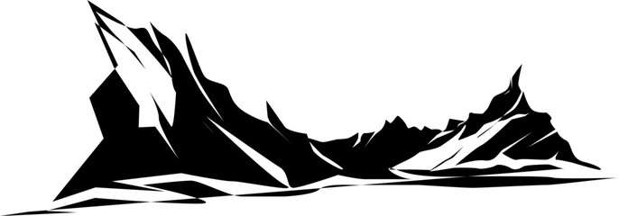 hand-drawn illustration of a natural landscape