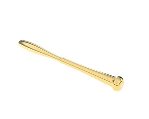 Baseball bat isolated on transparent background. 3d rendering - illustration