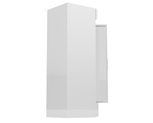 Fridge isolated on transparent background. 3d rendering - illustration