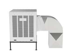 AC machine isolated on transparent background. 3d rendering - illustration