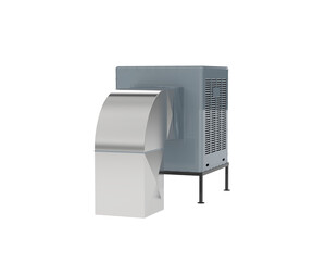 AC machine isolated on transparent background. 3d rendering - illustration