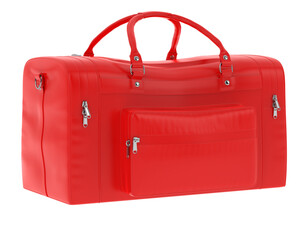 Duffle bag isolated on transparent background. 3d rendering - illustration