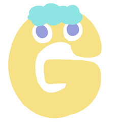 Fototapeta premium G (Monster English Alphabet)