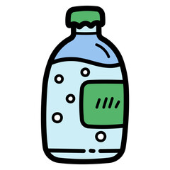 soda filled outline icon style