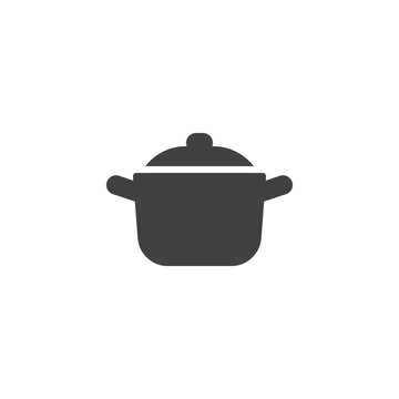 Cooking pan vector icon