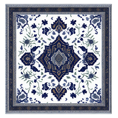 Arabic rug persian carpeton line icon