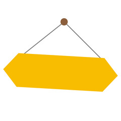 signboard and hanging sign  isolated no background