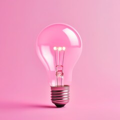 Business idea light pink color background. Generative ai.