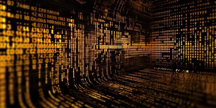 Computer screen displaying complex coding project with lines of code and symbols, concept of Programming Logic, created with Generative AI technology