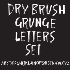 Hand Drawn Dry Brush Font