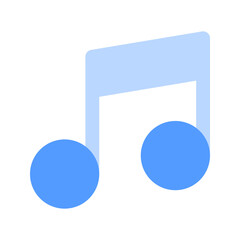 musical note duotone icon