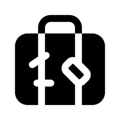 travel glyph icon