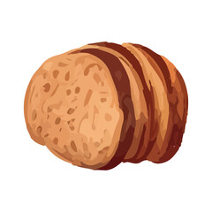 Freshly baked organic bread, a healthy meal