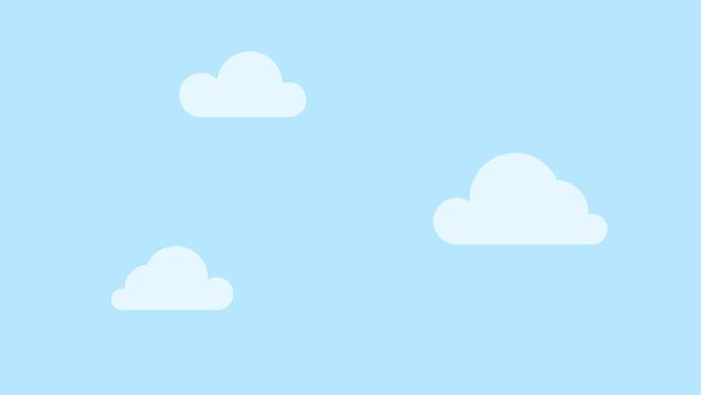 background animation with clouds. 