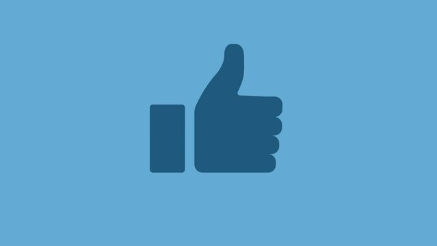 put a like. liked the video or photo. like. a heart. thumbs up. animation of a colored icon. the icon changes color.
