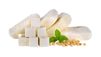  tofu soy and mint isolated on transparent png