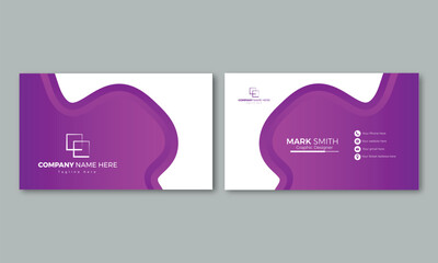 Creative and modern business card design template.