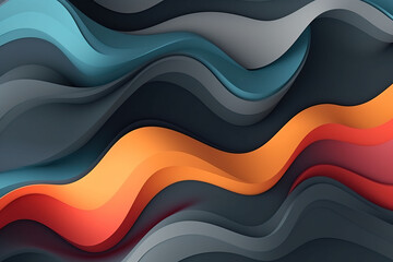Fototapeta premium abstract wavy background