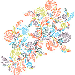 Abstract Flower Pattern Ornament